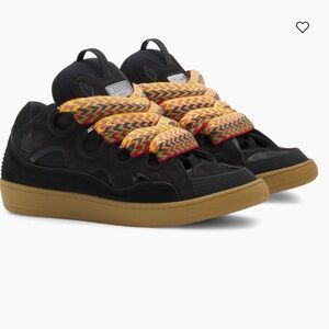Lanvin Leather Curb Sneakers